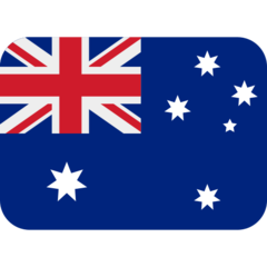 How emoji flag: Australia displayed on Twitter