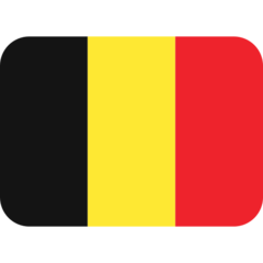 How emoji flag: Belgium displayed on Twitter