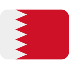 How emoji flag: Bahrain displayed on Twitter