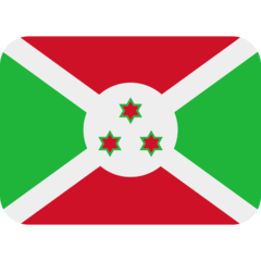 How emoji flag: Burundi displayed on Twitter