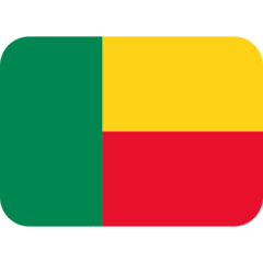 How emoji flag: Benin displayed on Twitter