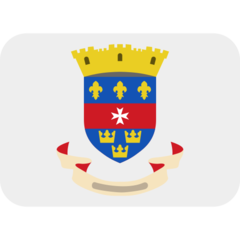 How emoji flag: St. Barthélemy displayed on Twitter