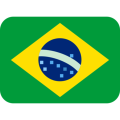 How emoji flag: Brazil displayed on Twitter