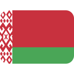 How emoji flag: Belarus displayed on Twitter