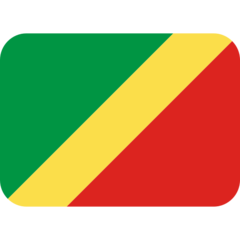 How emoji flag: Congo - Brazzaville displayed on Twitter