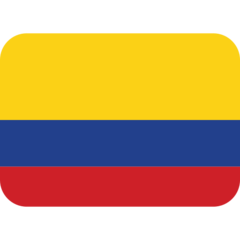 How emoji flag: Colombia displayed on Twitter