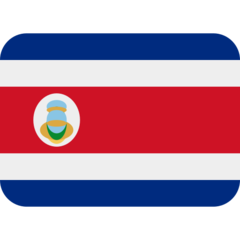 How emoji flag: Costa Rica displayed on Twitter