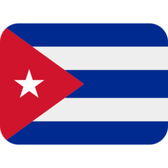 How emoji flag: Cuba displayed on Twitter