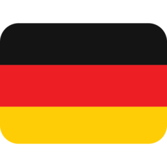 How emoji flag: Germany displayed on Twitter