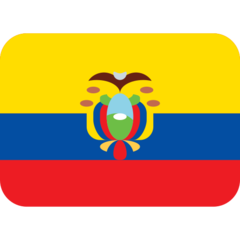 How emoji flag: Ecuador displayed on Twitter