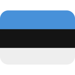 How emoji flag: Estonia displayed on Twitter