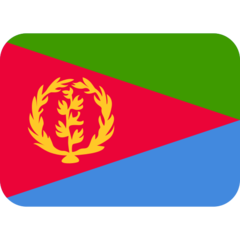 How emoji flag: Eritrea displayed on Twitter