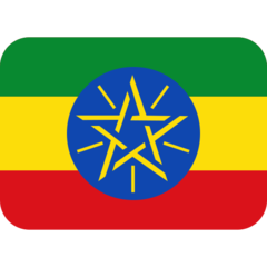 How emoji flag: Ethiopia displayed on Twitter