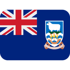 How emoji flag: Falkland Islands displayed on Twitter