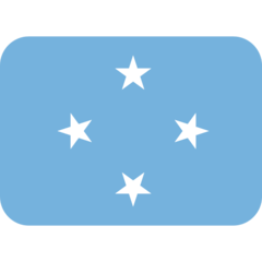 How emoji flag: Micronesia displayed on Twitter