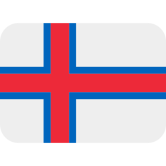 How emoji flag: Faroe Islands displayed on Twitter