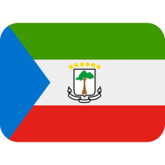 How emoji flag: Equatorial Guinea displayed on Twitter