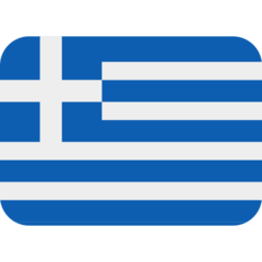 How emoji flag: Greece displayed on Twitter