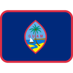 How emoji flag: Guam displayed on Twitter