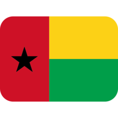 How emoji flag: Guinea-Bissau displayed on Twitter