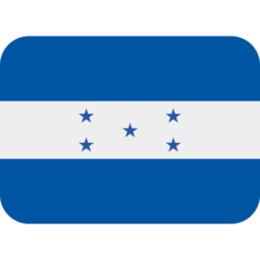 How emoji flag: Honduras displayed on Twitter