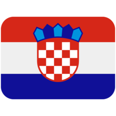 How emoji flag: Croatia displayed on Twitter