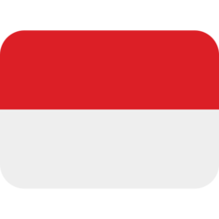 How emoji flag: Indonesia displayed on Twitter