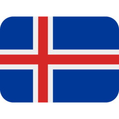 How emoji flag: Iceland displayed on Twitter