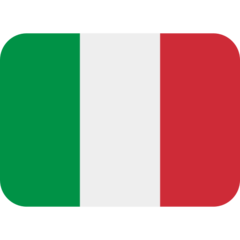 How emoji flag: Italy displayed on Twitter