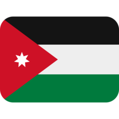 How emoji flag: Jordan displayed on Twitter