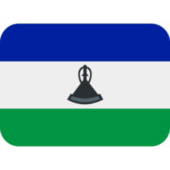 How emoji flag: Lesotho displayed on Twitter