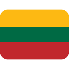 How emoji flag: Lithuania displayed on Twitter