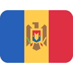 How emoji flag: Moldova displayed on Twitter