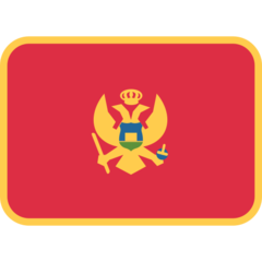 How emoji flag: Montenegro displayed on Twitter