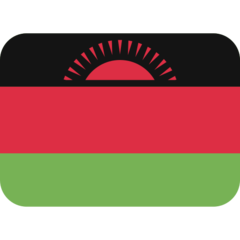 How emoji flag: Malawi displayed on Twitter