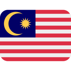 How emoji flag: Malaysia displayed on Twitter