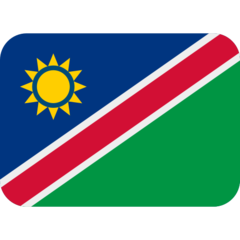 How emoji flag: Namibia displayed on Twitter