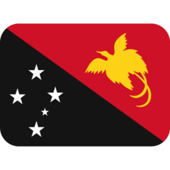 How emoji flag: Papua New Guinea displayed on Twitter