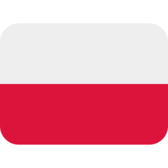 How emoji flag: Poland displayed on Twitter