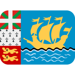 How emoji flag: St. Pierre & Miquelon displayed on Twitter