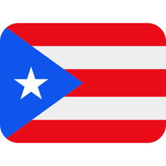 How emoji flag: Puerto Rico displayed on Twitter