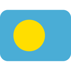 How emoji flag: Palau displayed on Twitter