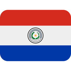 How emoji flag: Paraguay displayed on Twitter