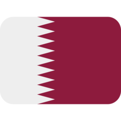 How emoji flag: Qatar displayed on Twitter