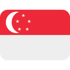 How emoji flag: Singapore displayed on Twitter