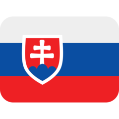 How emoji flag: Slovakia displayed on Twitter