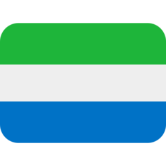 How emoji flag: Sierra Leone displayed on Twitter