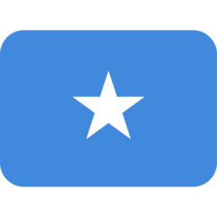 How emoji flag: Somalia displayed on Twitter