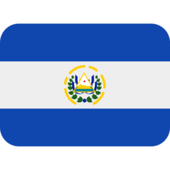 How emoji flag: El Salvador displayed on Twitter