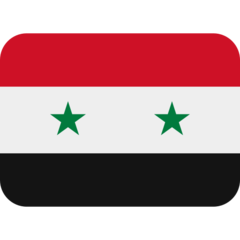 How emoji flag: Syria displayed on Twitter